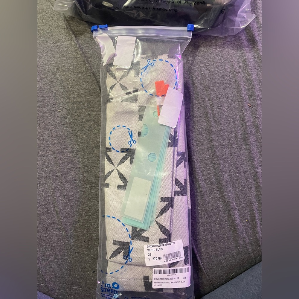 Off white table cloth